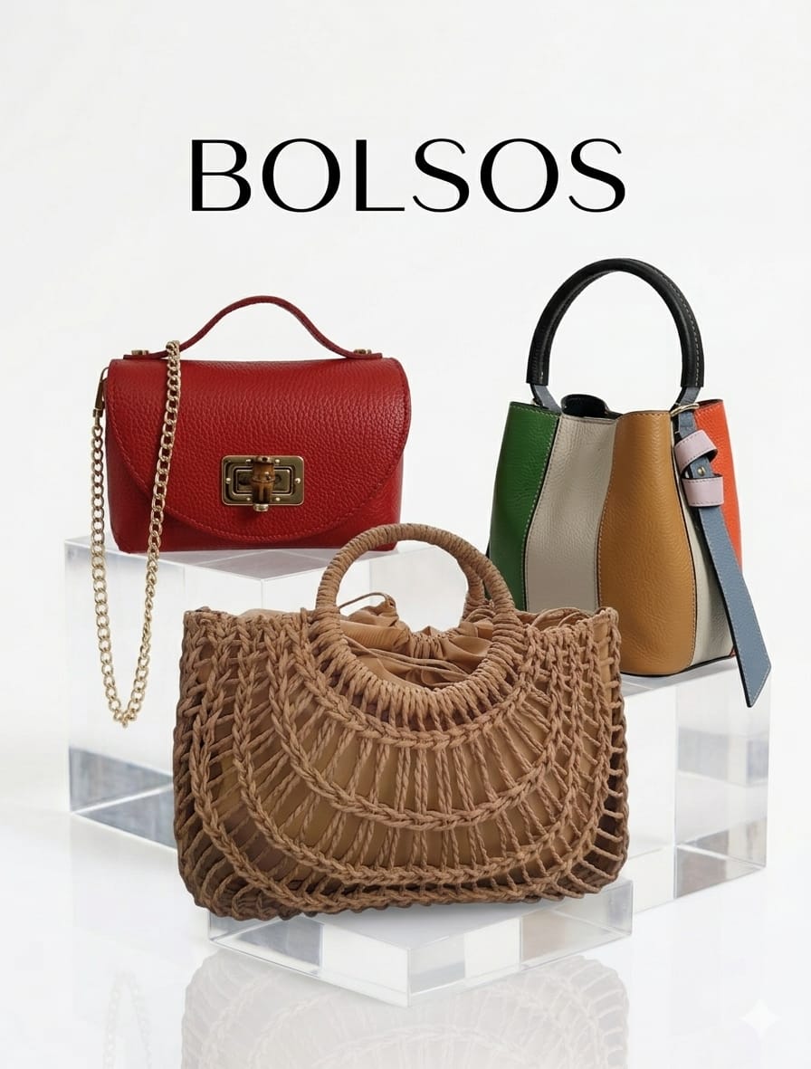 Bolsos Oliva y Plata